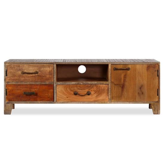 Tv-meubel vintage 118x30x40 cm massief hout MeubelReus