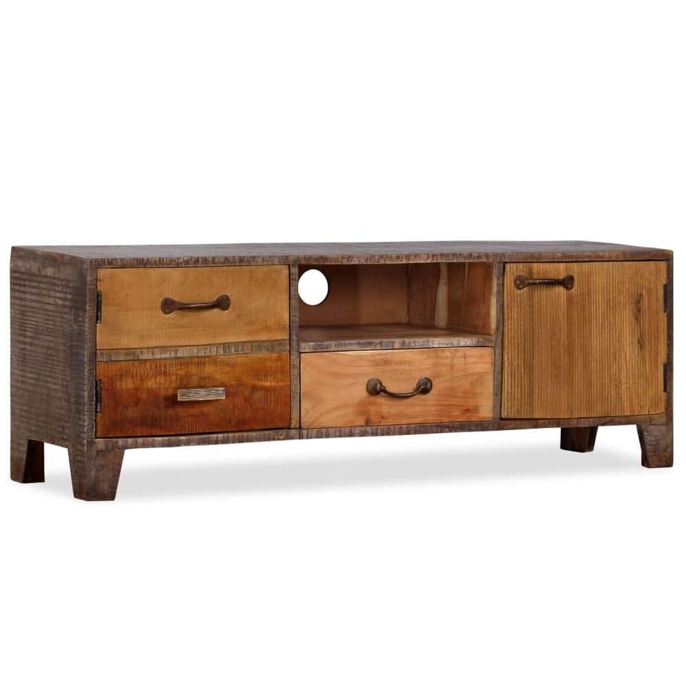 Tv-meubel vintage 118x30x40 cm massief hout MeubelReus
