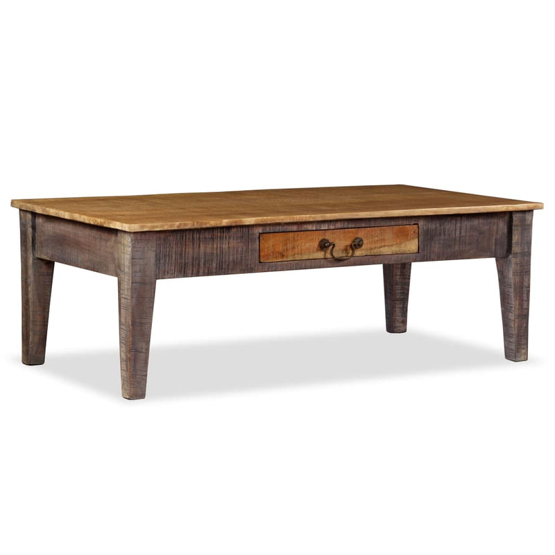 Salontafel vintage stijl 118x60x40 cm massief hout MeubelReus
