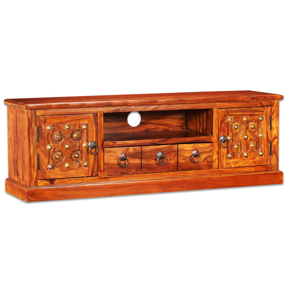 Tv-meubel 120x30x40 cm massief sheeshamhout MeubelReus