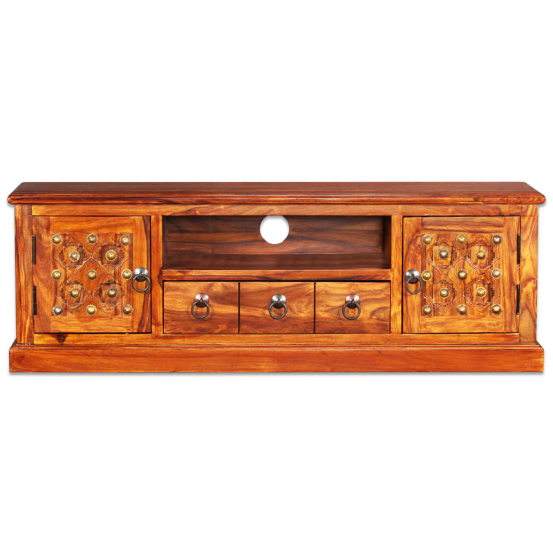 Tv-meubel 120x30x40 cm massief sheeshamhout MeubelReus