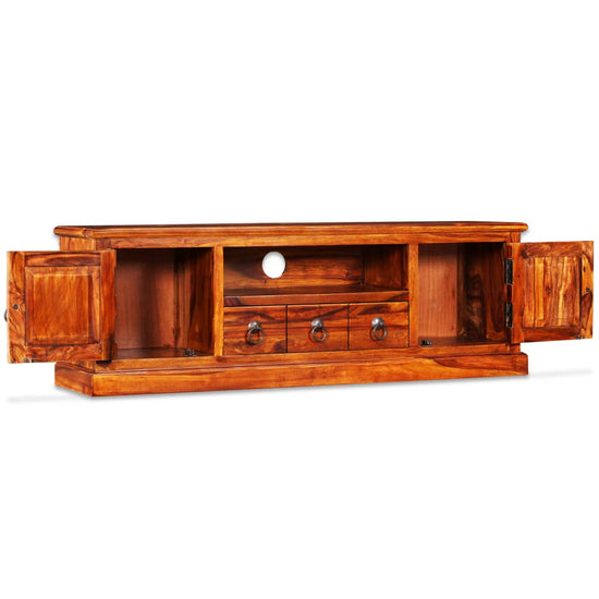 Tv-meubel 120x30x40 cm massief sheeshamhout MeubelReus