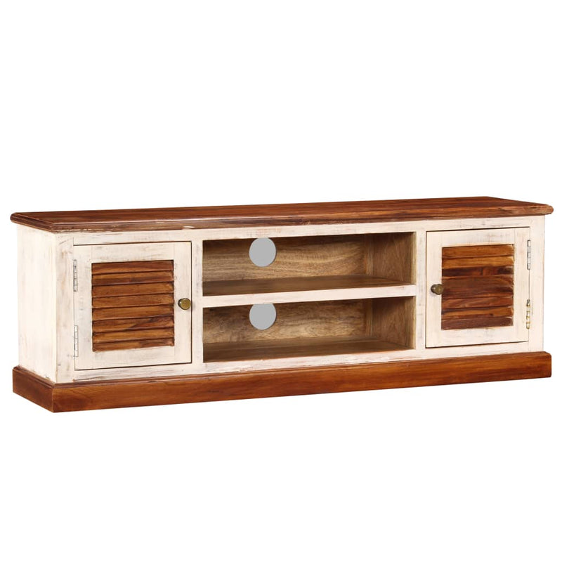 Tv-meubel 120x30x40 cm massief sheesham/mangohout MeubelReus