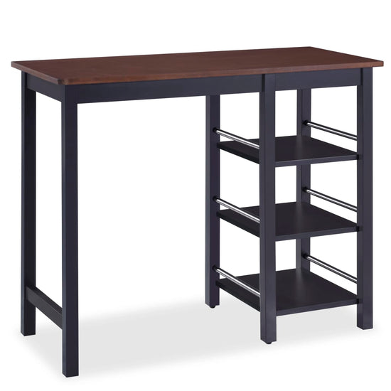 3-delige Barset MDF zwart MeubelReus