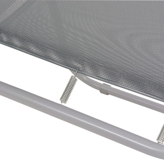 6-delige Tuinset staal en textileen grijs MeubelReus