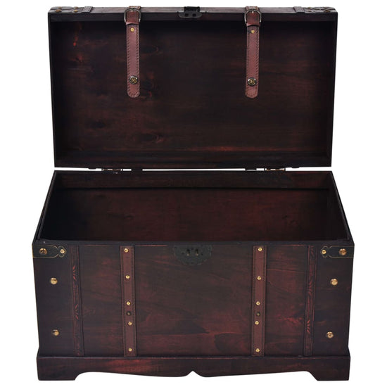 Schatkist vintage stijl 66x38x40 cm hout MeubelReus