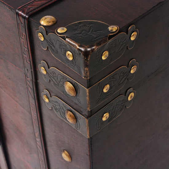 Schatkist vintage stijl 66x38x40 cm hout MeubelReus