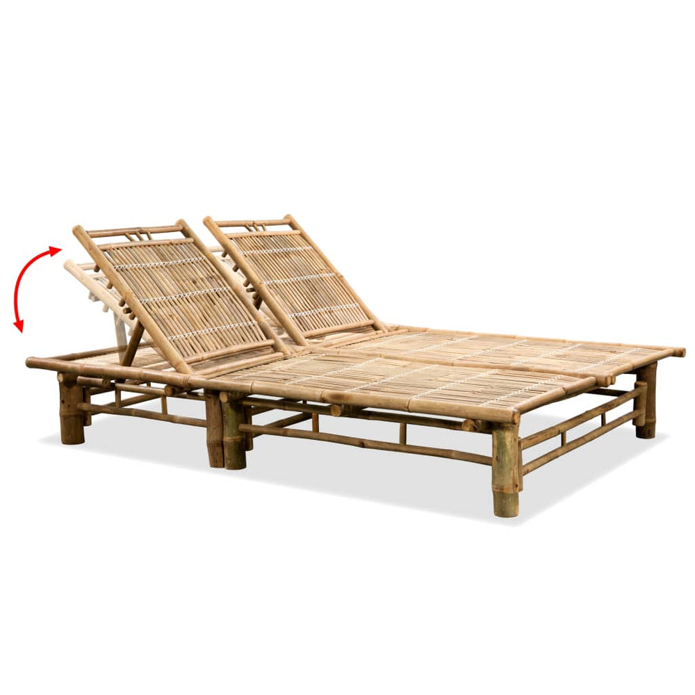 Ligbed tweepersoons bamboe MeubelReus