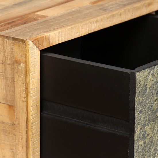 Salontafel 90x65x40 cm massief gerecycled teakhout MeubelReus
