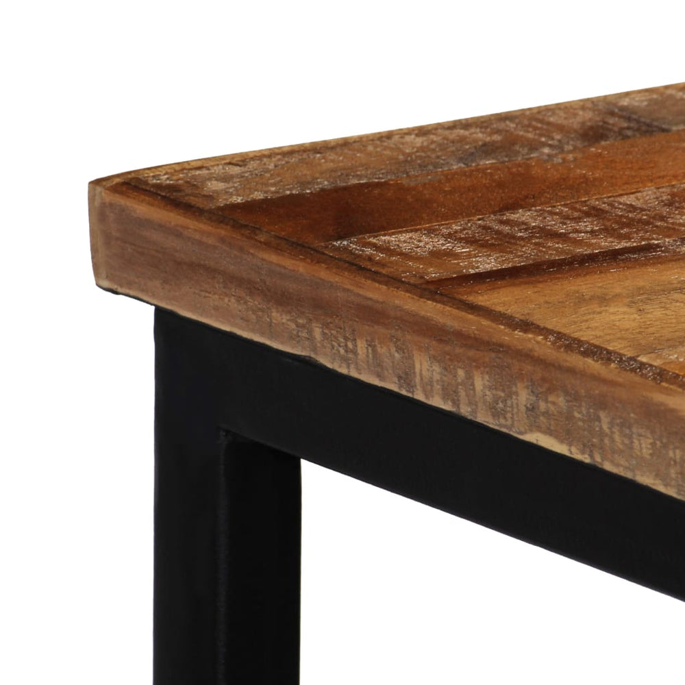 Wandtafel 90x30x76 cm massief gerecycled teakhout MeubelReus
