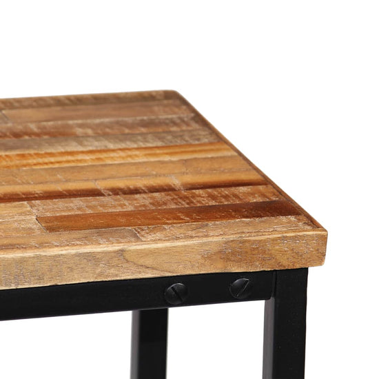 Wandtafel 90x30x76 cm massief gerecycled teakhout MeubelReus