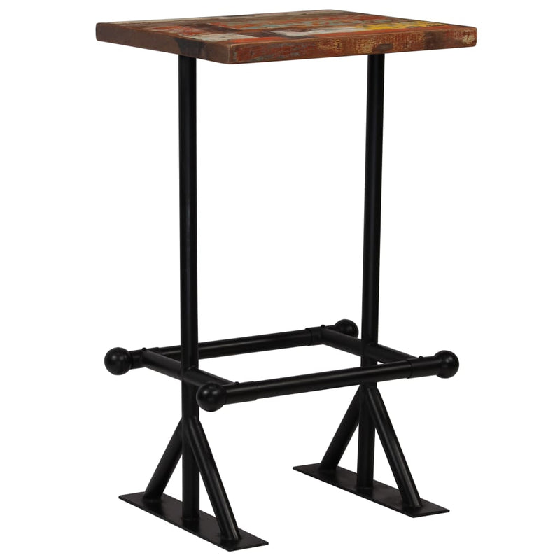 3-delige Barset massief gerecycled hout meerkleurig MeubelReus