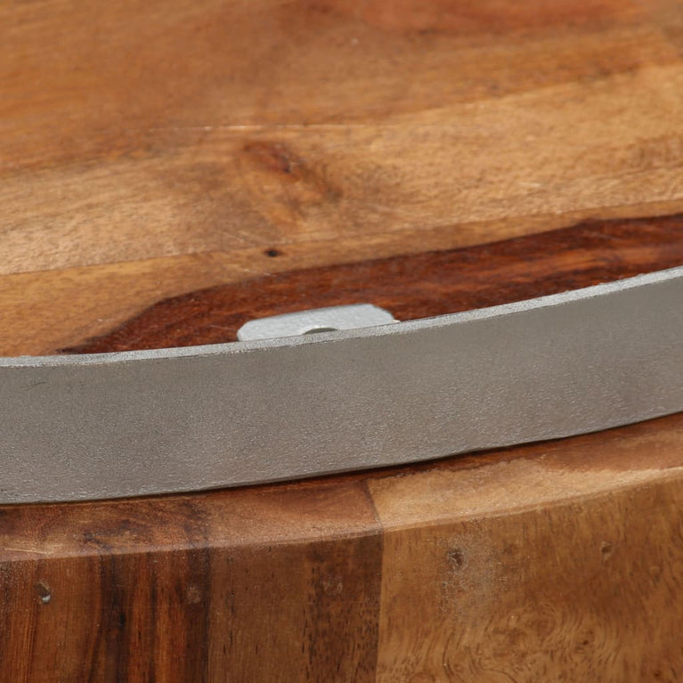 Salontafel 68 cm massief sheeshamhout en staal MeubelReus