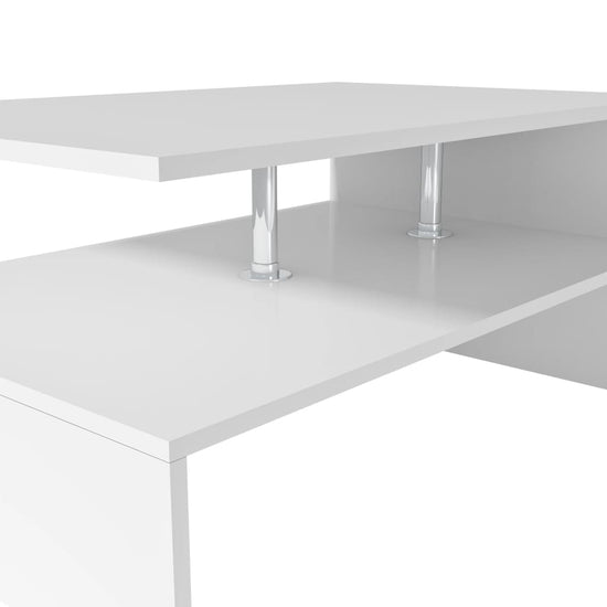 Salontafel 90x59x42 cm spaanplaat wit MeubelReus
