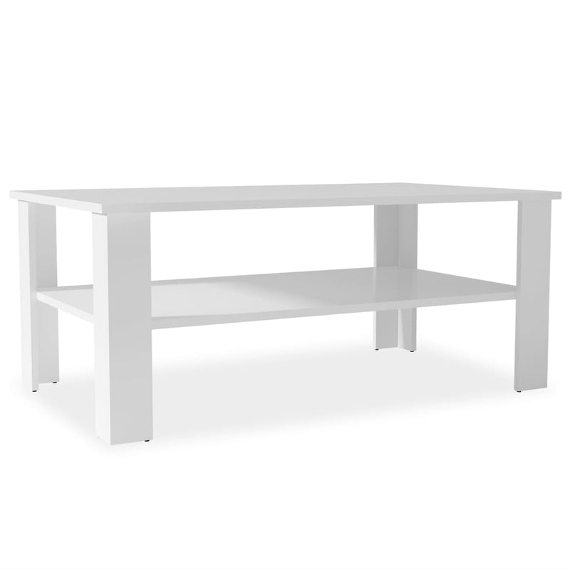 Salontafel 100x59x42 cm spaanplaat wit MeubelReus