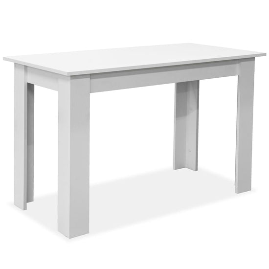 Eettafel en banken 3 st spaanplaat wit MeubelReus