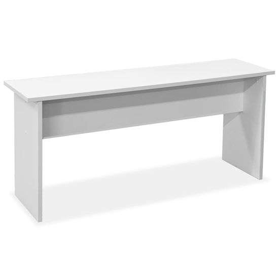 Eettafel en banken 3 st spaanplaat wit MeubelReus