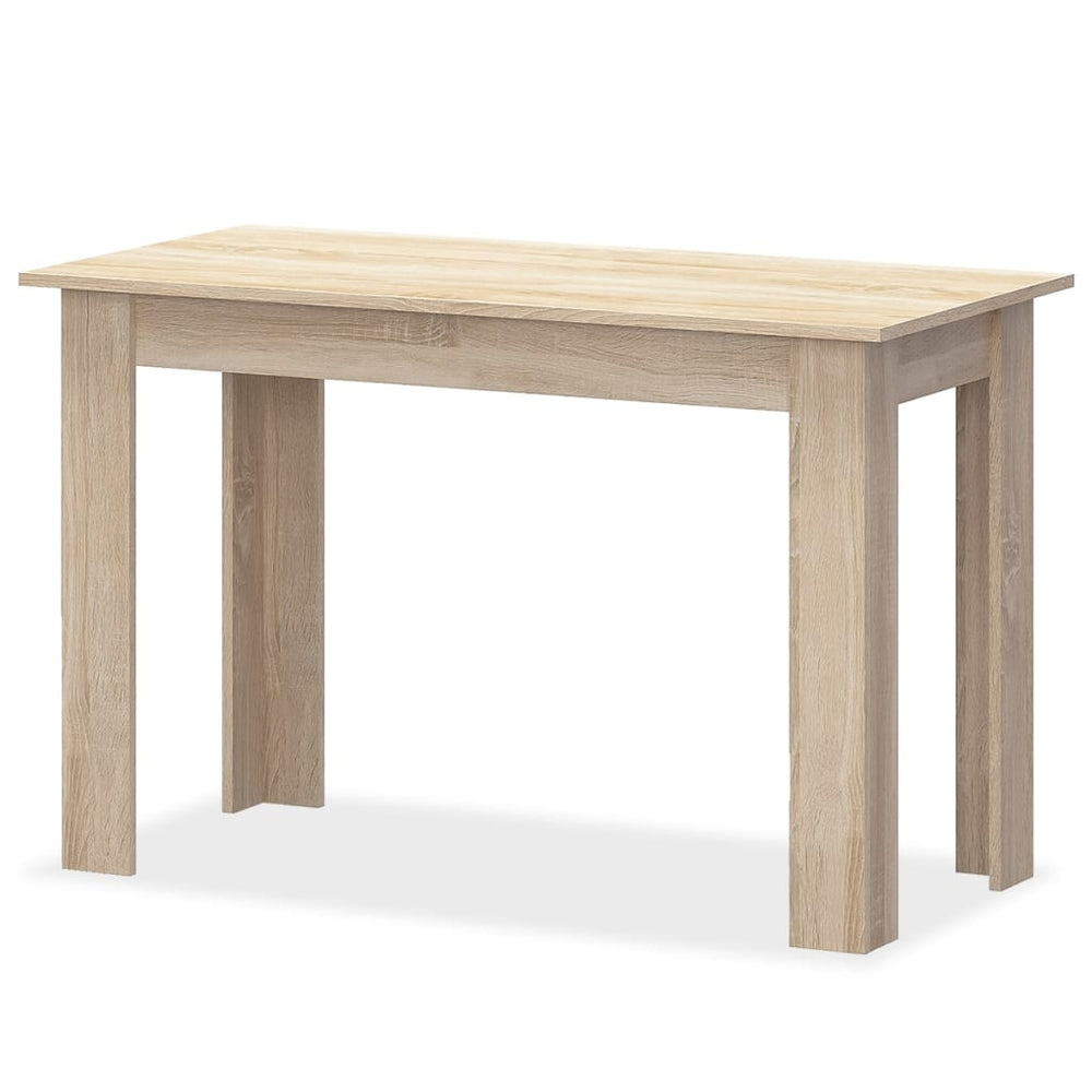 Eettafel en banken spaanplaat eikenkleur 3 st MeubelReus