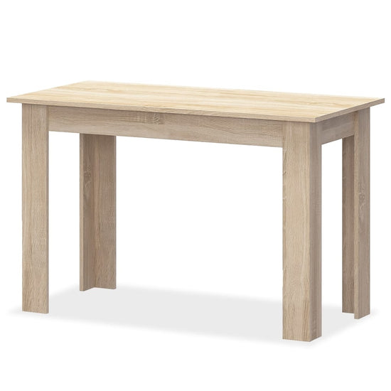 Eettafel en banken spaanplaat eikenkleur 3 st MeubelReus