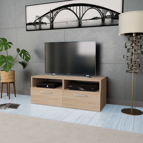 Tv-meubel 95x35x36 cm spaanplaat eikenkleurig MeubelReus