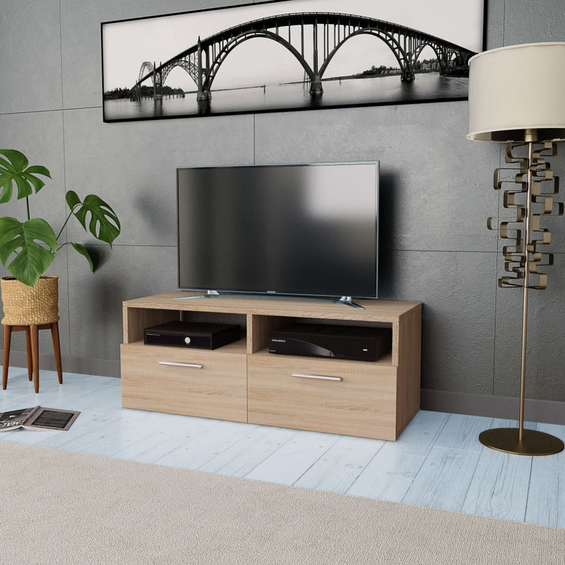 Tv-meubel 95x35x36 cm spaanplaat eikenkleurig MeubelReus