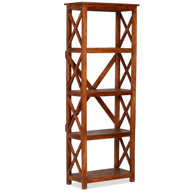 Boekenkast 60x30x160 cm acaciahout met honingafwerking MeubelReus