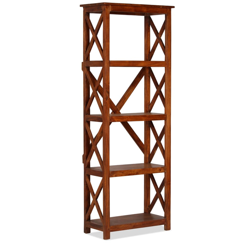 Boekenkast 60x30x160 cm acaciahout met honingafwerking MeubelReus
