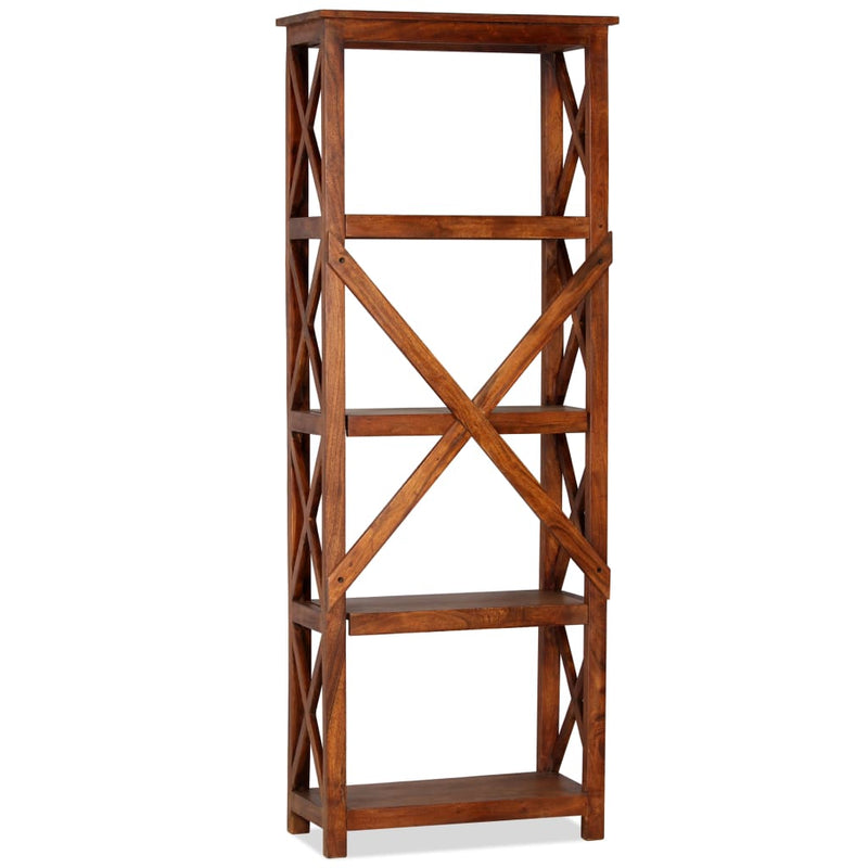 Boekenkast 60x30x160 cm acaciahout met honingafwerking MeubelReus