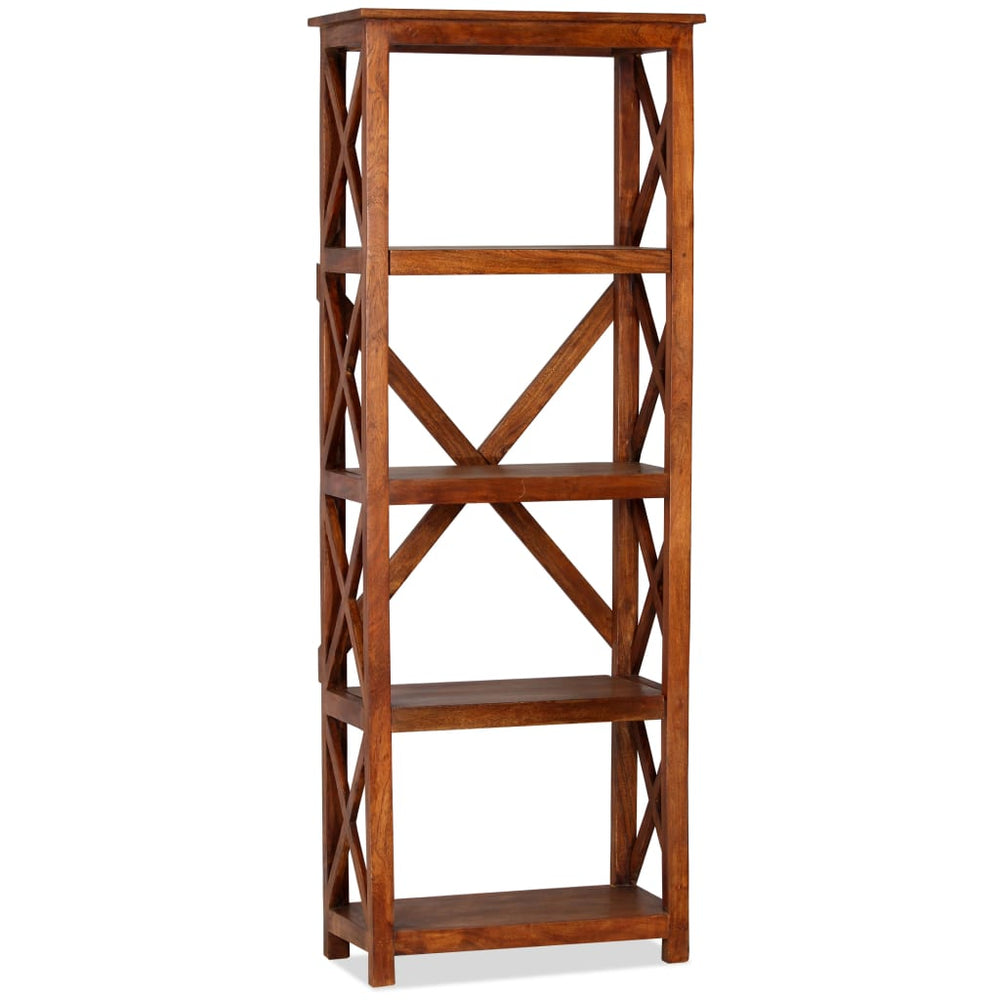 Boekenkast 60x30x160 cm acaciahout met honingafwerking MeubelReus