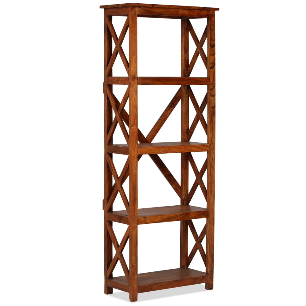 Boekenkast 60x30x160 cm acaciahout met honingafwerking MeubelReus