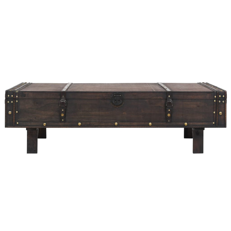 Salontafel vintage stijl 120x55x35 cm massief acaciahout MeubelReus