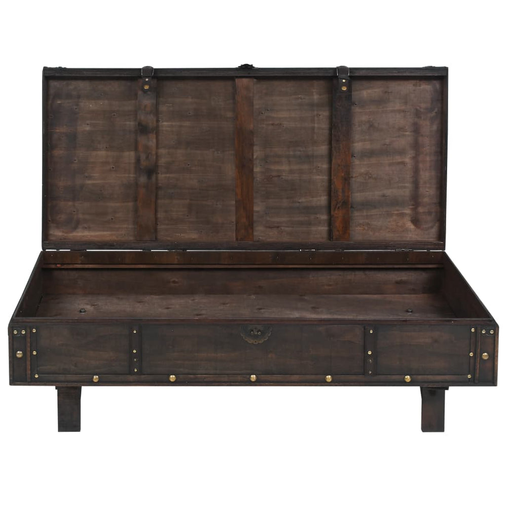 Salontafel vintage stijl 120x55x35 cm massief acaciahout MeubelReus