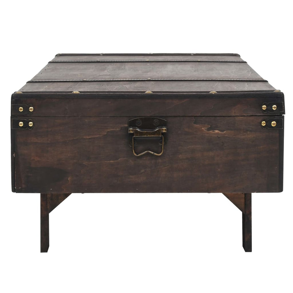 Salontafel vintage stijl 120x55x35 cm massief acaciahout MeubelReus