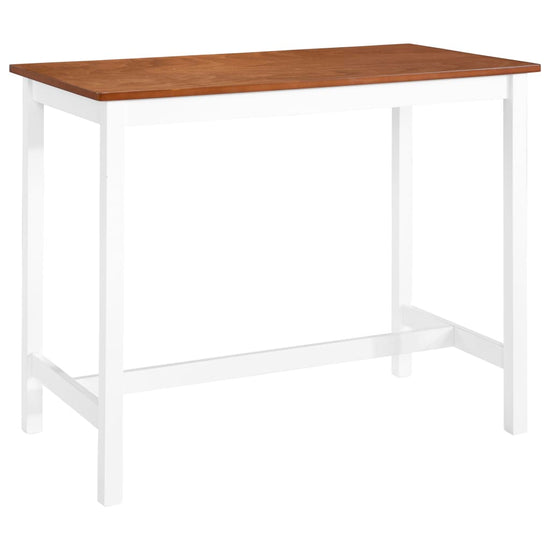 3-delige Bartafel en -krukkenset massief hout MeubelReus