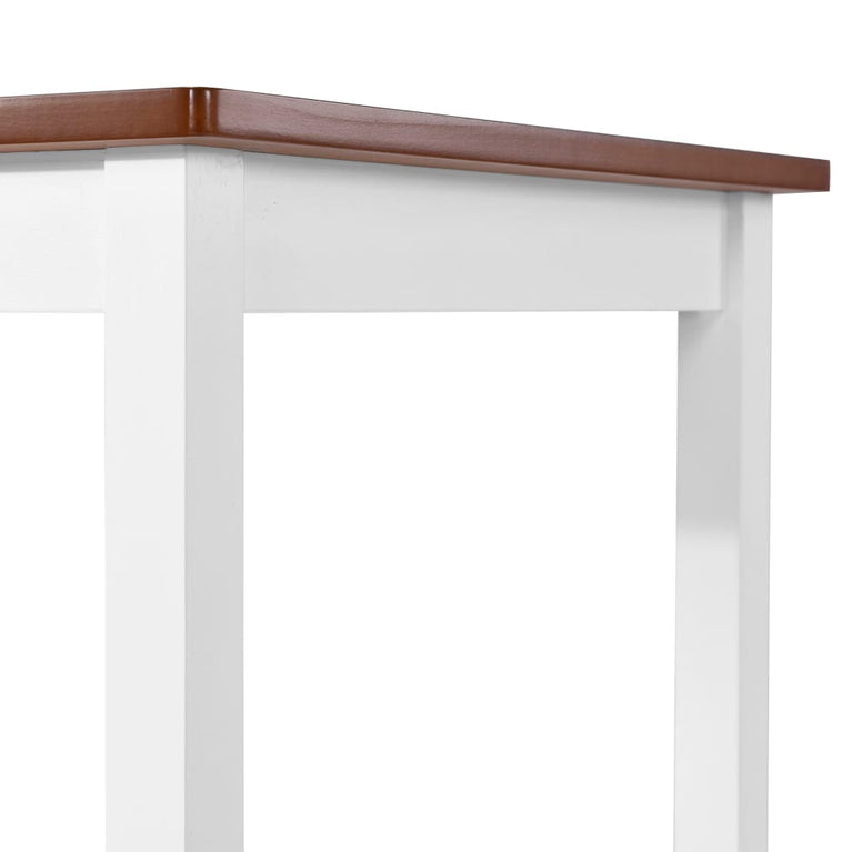 3-delige Bartafel en -krukkenset massief hout MeubelReus