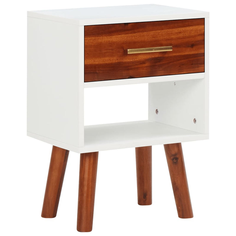 Nachtkastje 40x30x57 cm massief acaciahout MeubelReus