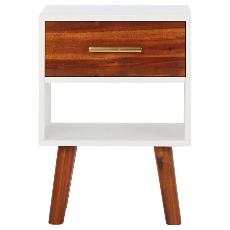 Nachtkastje 40x30x57 cm massief acaciahout MeubelReus