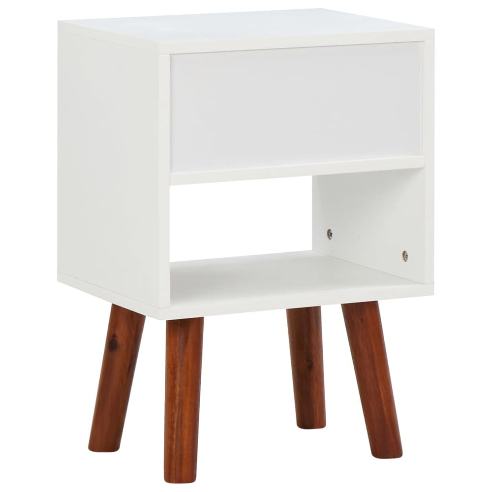 Nachtkastjes 2 st 40x30x57 cm massief acaciahout MeubelReus