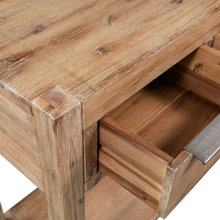 Wandtafel 82x33x73 cm massief acaciahout