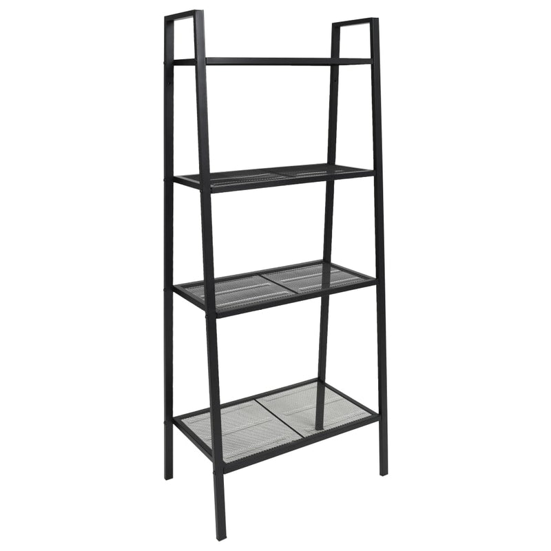 Ladder boekenkast 4 schappen metaal zwart MeubelReus