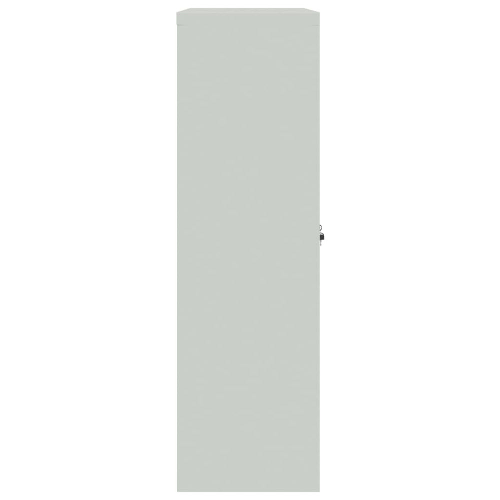 Kantoorkast 90x40x140 cm metaal grijs en blauw MeubelReus