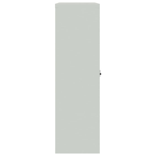 Kantoorkast 90x40x140 cm metaal grijs en blauw MeubelReus