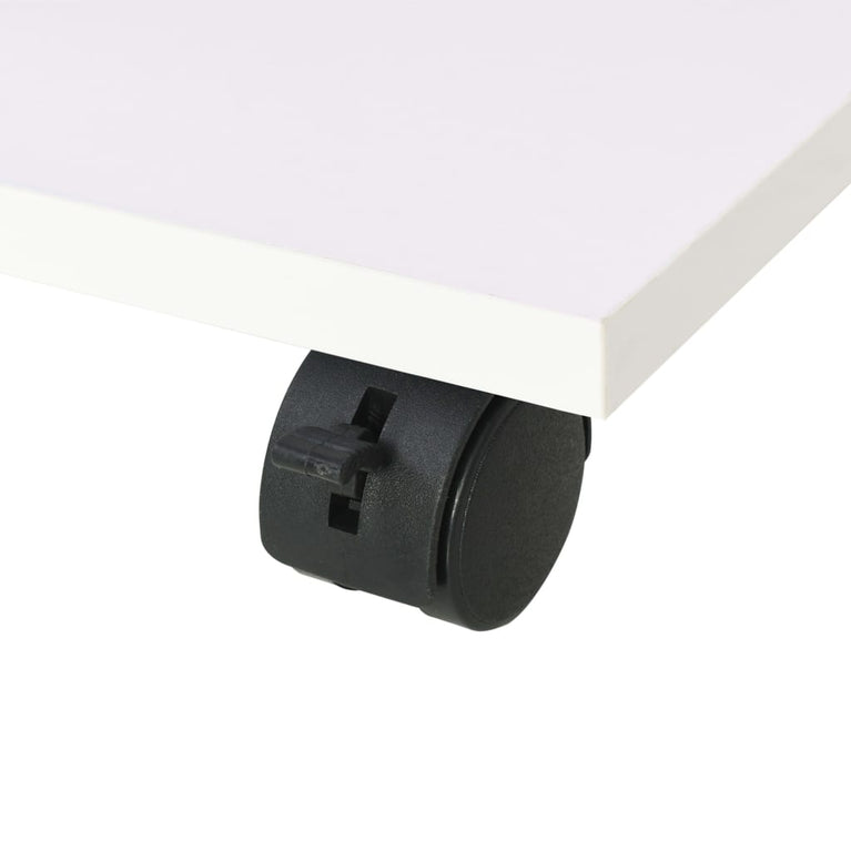 Plankenkast verrijdbaar 50x35x42 cm wit MeubelReus