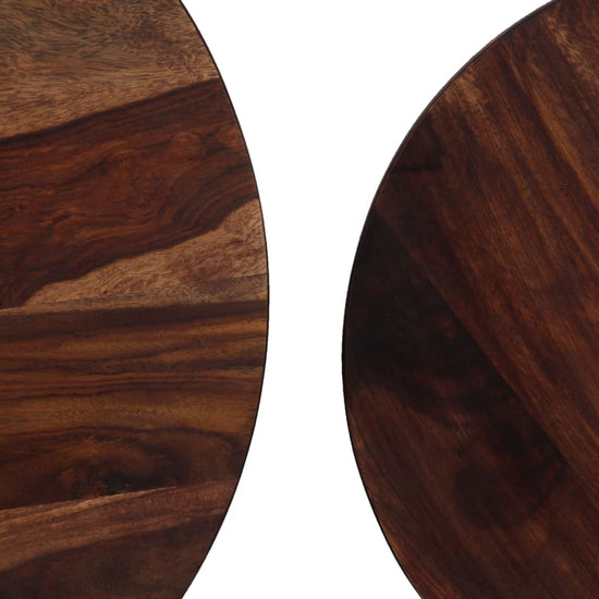 2-delige Salontafelset 60x35 cm massief sheeshamhout MeubelReus