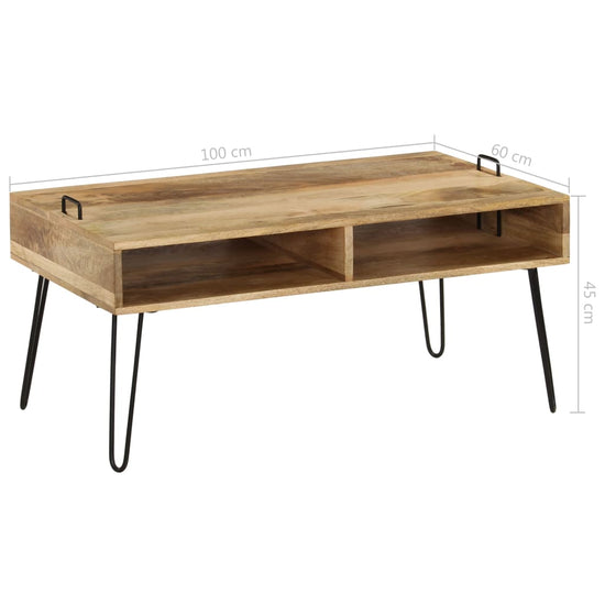 Salontafel 100x60x45 cm massief mangohout MeubelReus