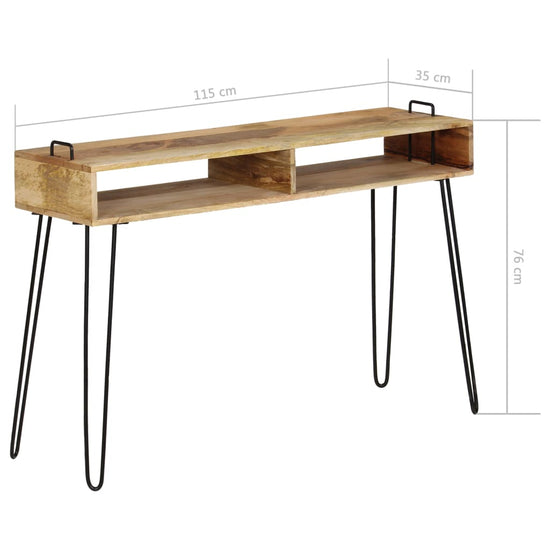 Wandtafel 115x35x76 cm massief mangohout MeubelReus