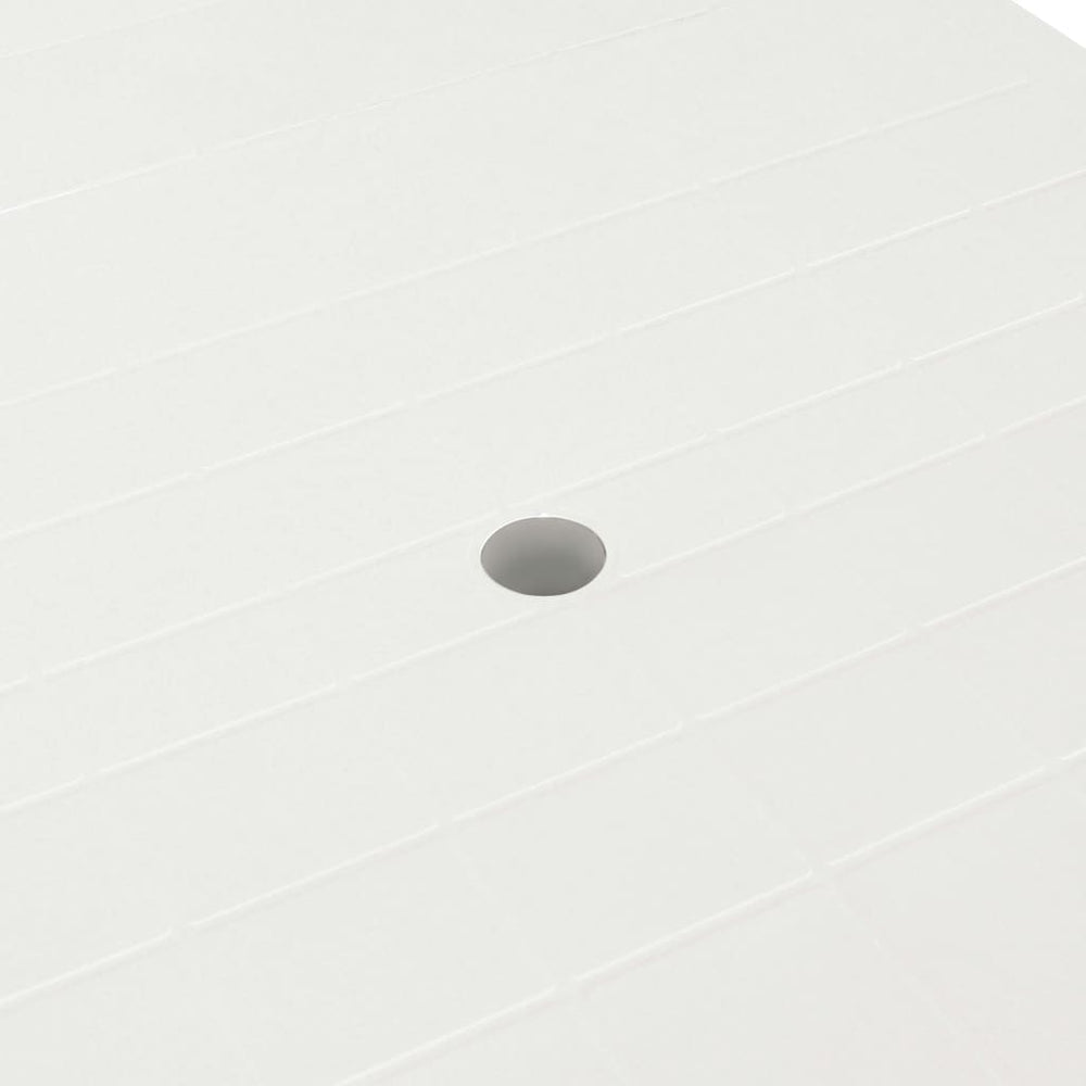 11-delige Tuinset kunststof wit MeubelReus