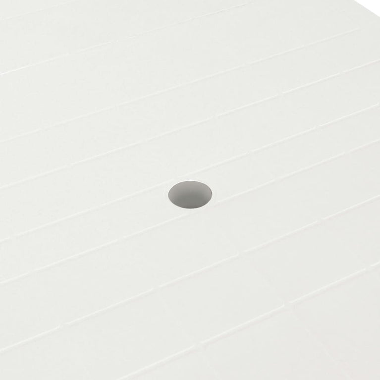 11-delige Tuinset kunststof wit MeubelReus