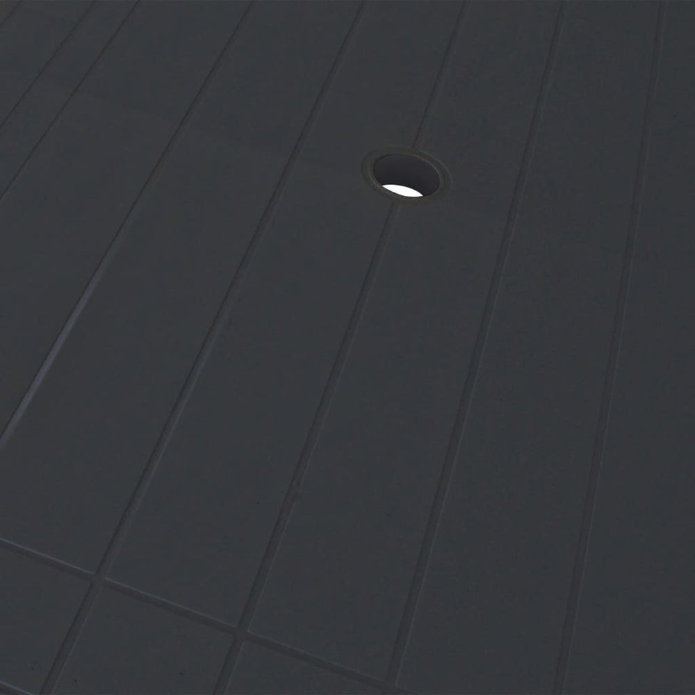 7-delige Tuinset kunststof antraciet MeubelReus