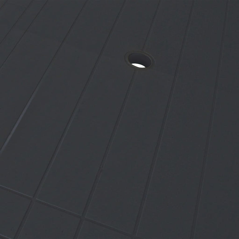 7-delige Tuinset kunststof antraciet MeubelReus